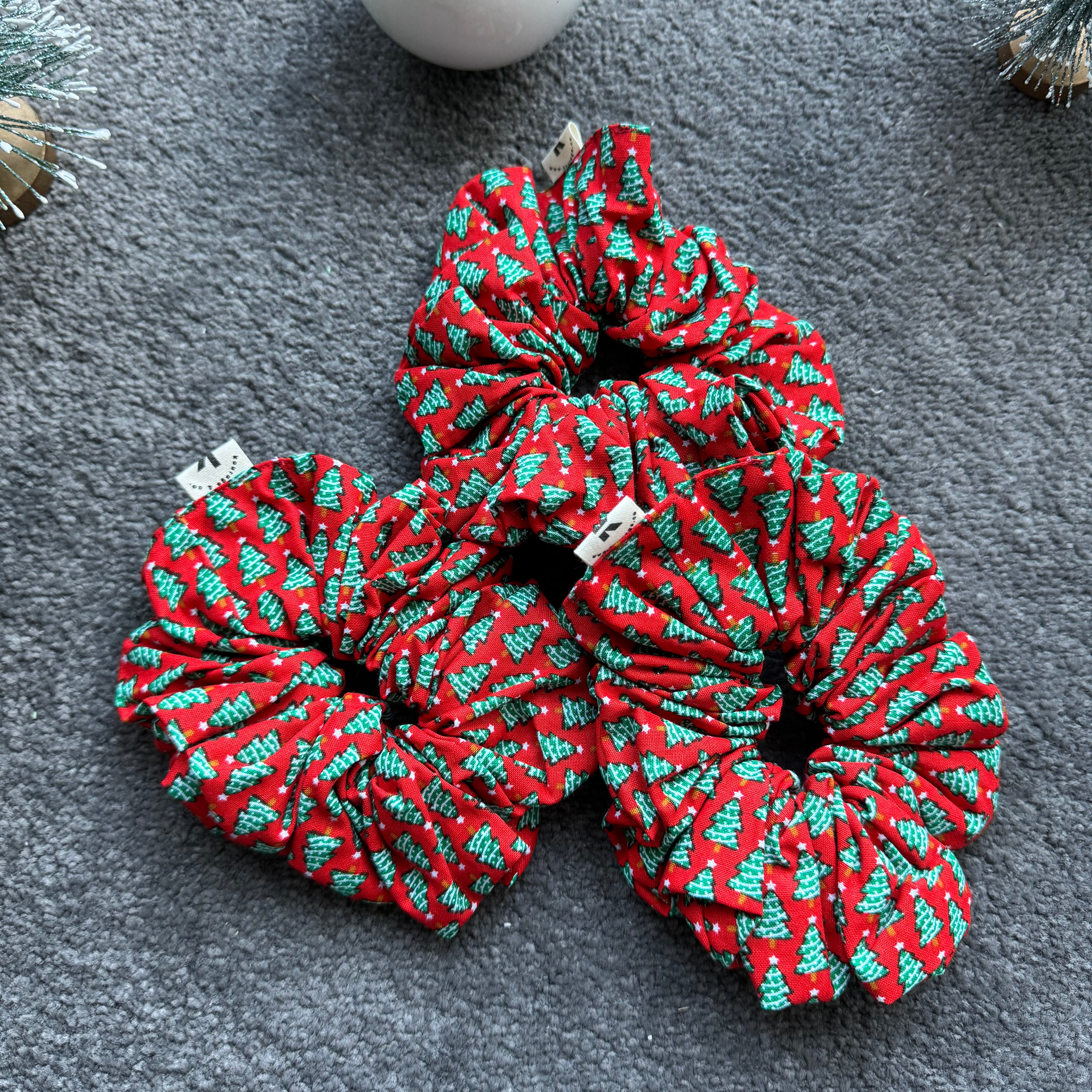 Christmas Printed Scrunchie